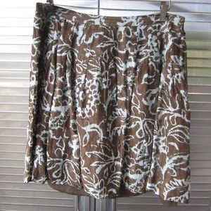 Worthington Linen / Silk Skirt SZ 16